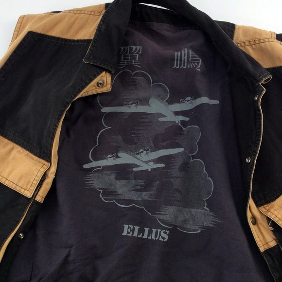 Ellus Jackets - Cargo Reversible Vest with Illustration - Men's 46 - Picture 7 of 9